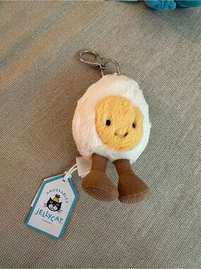 BNWT Jellycat Happy Boiled Egg Bag Charm